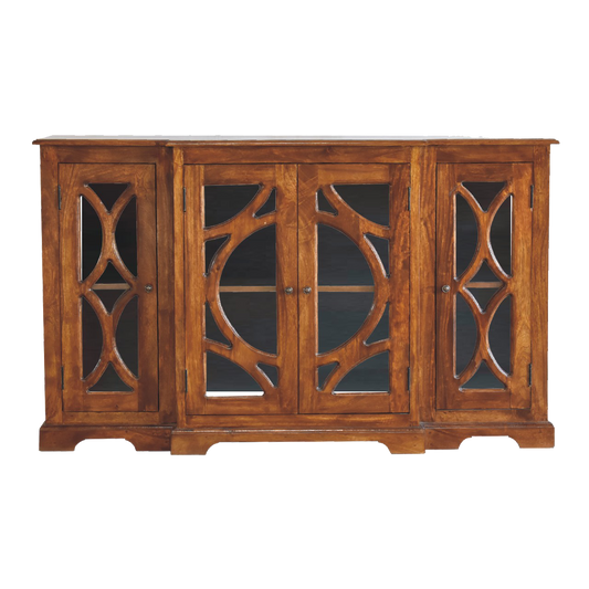 Glazed Carve Chestnut Sideboard