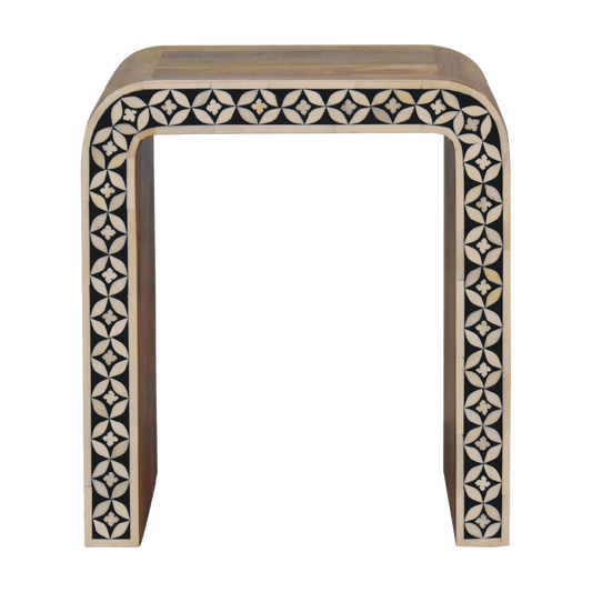 Edessa Bone Inlay End Table