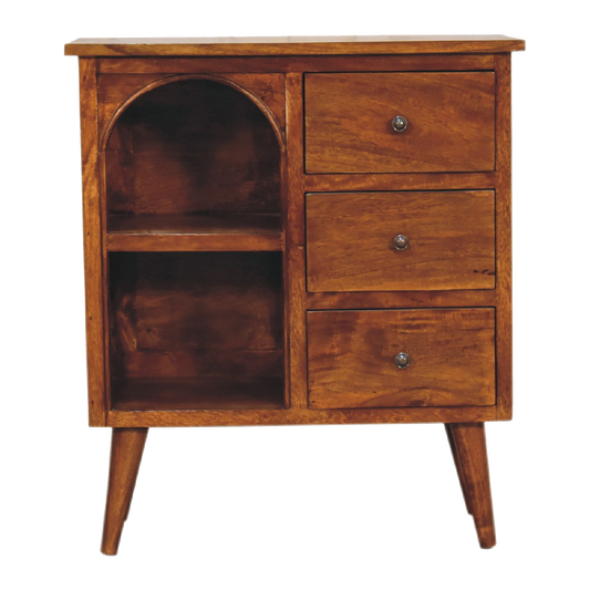 Chestnut Mixed Open Cabinet