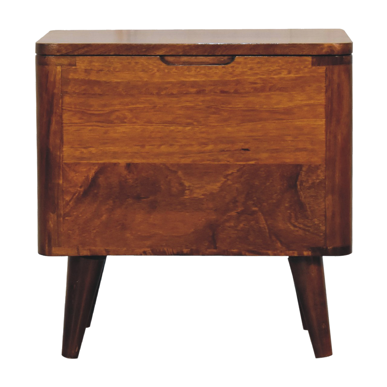 Chestnut Lid-up Storage Stool