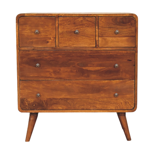 3 over 2 Curved Chestnut Chest