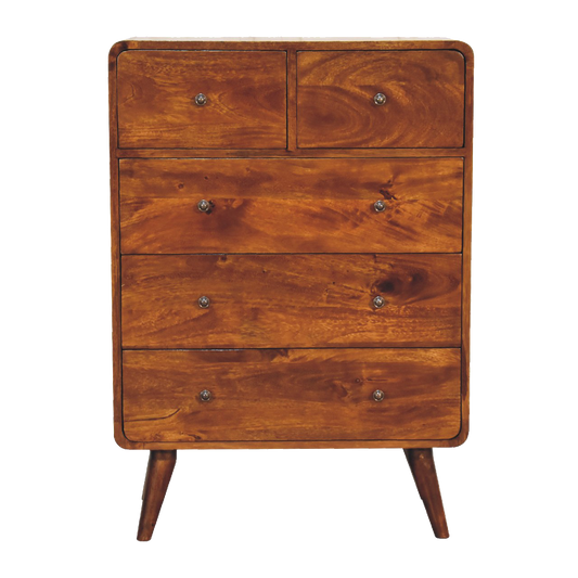 2 over 3 Curved Chestnut Chest