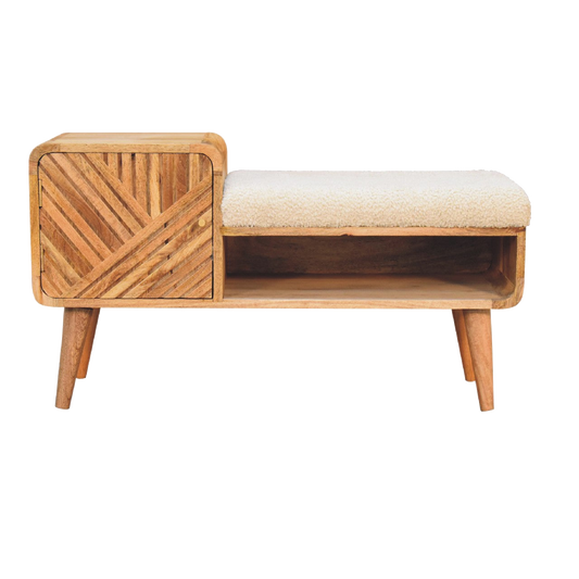 Boucle Carved Telephone Table