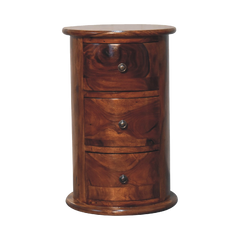 3 Drawer Chestnut Sheesham Drum
