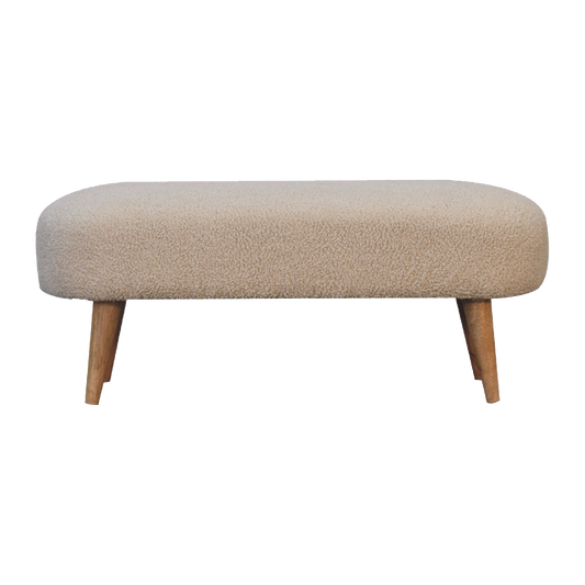 Boucle Hallway Bench