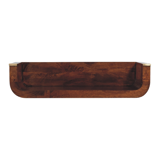 Indira Chestnut Floating Console