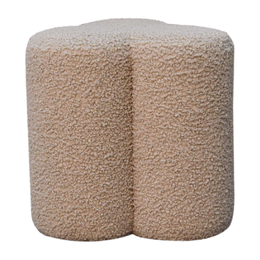 Mud Boucle Clover Footstool