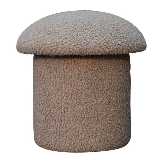 Mud Boucle Mushroom Footstool