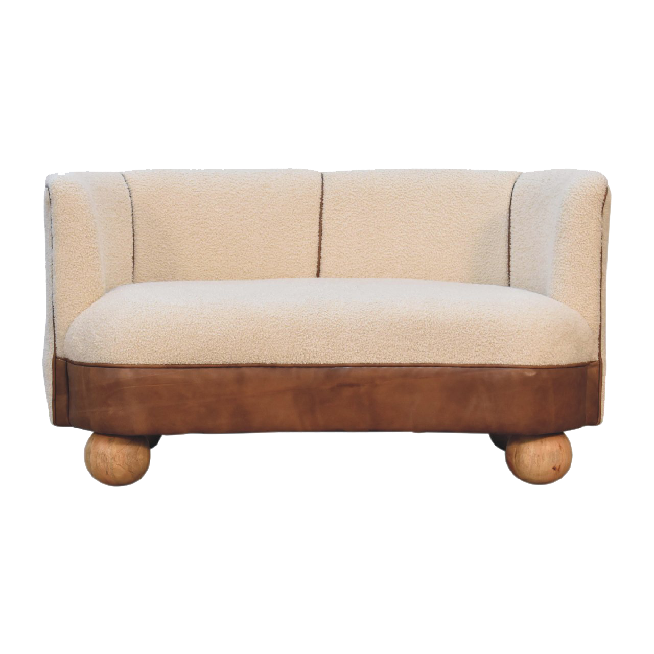 Boucle Cream Buffalo Small Sofa