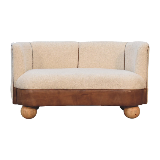 Boucle Cream Buffalo Small Sofa