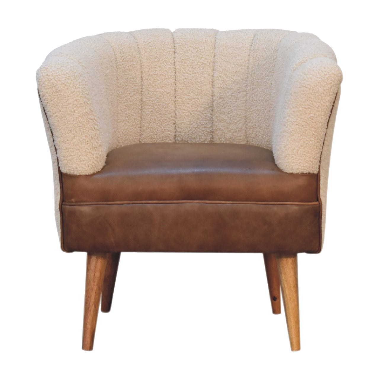 Boucle Cream Buffalo Armchair