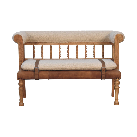 Strapped Hallway Bench