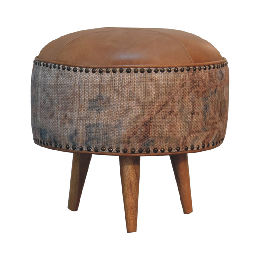 Haven Durrie Round Footstool