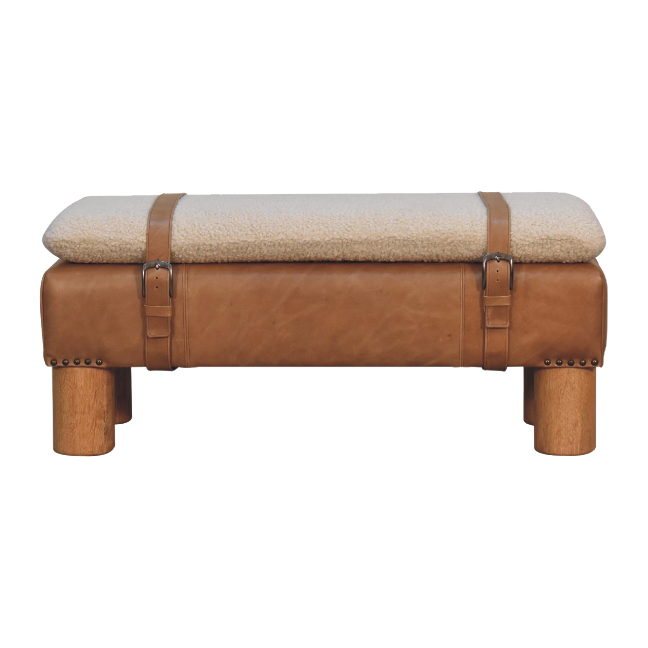 Strapped Cyclinder Bench