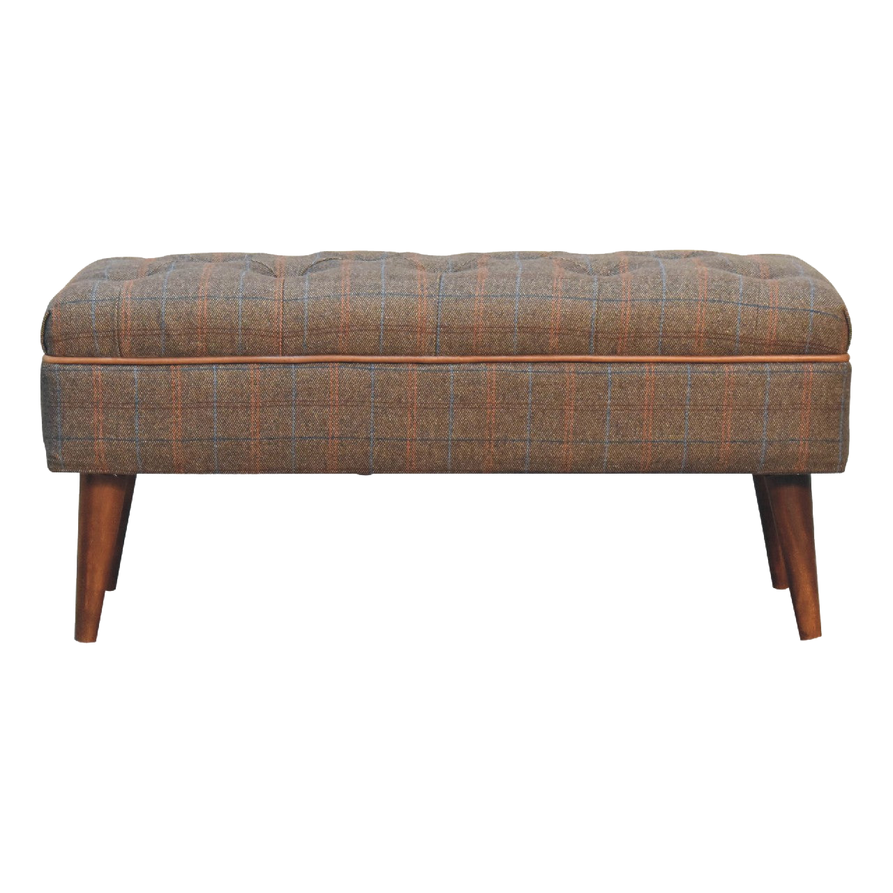 Multi Tweed Buffalo Pipe Bench