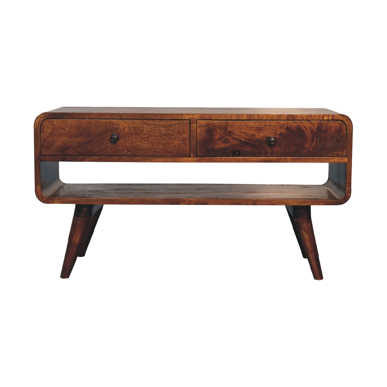 Reverse Curved Chestnut Media Unit