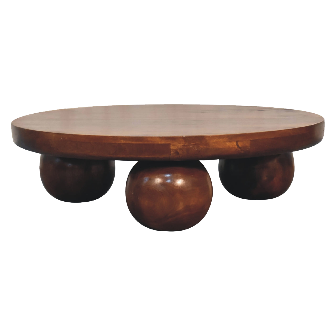 Chestnut Central Ball Table