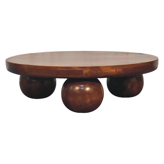 Chestnut Central Ball Table
