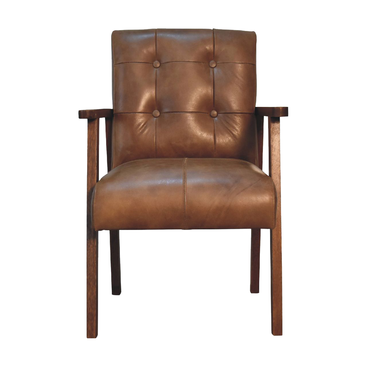 Brown Buffalo Leather Chair