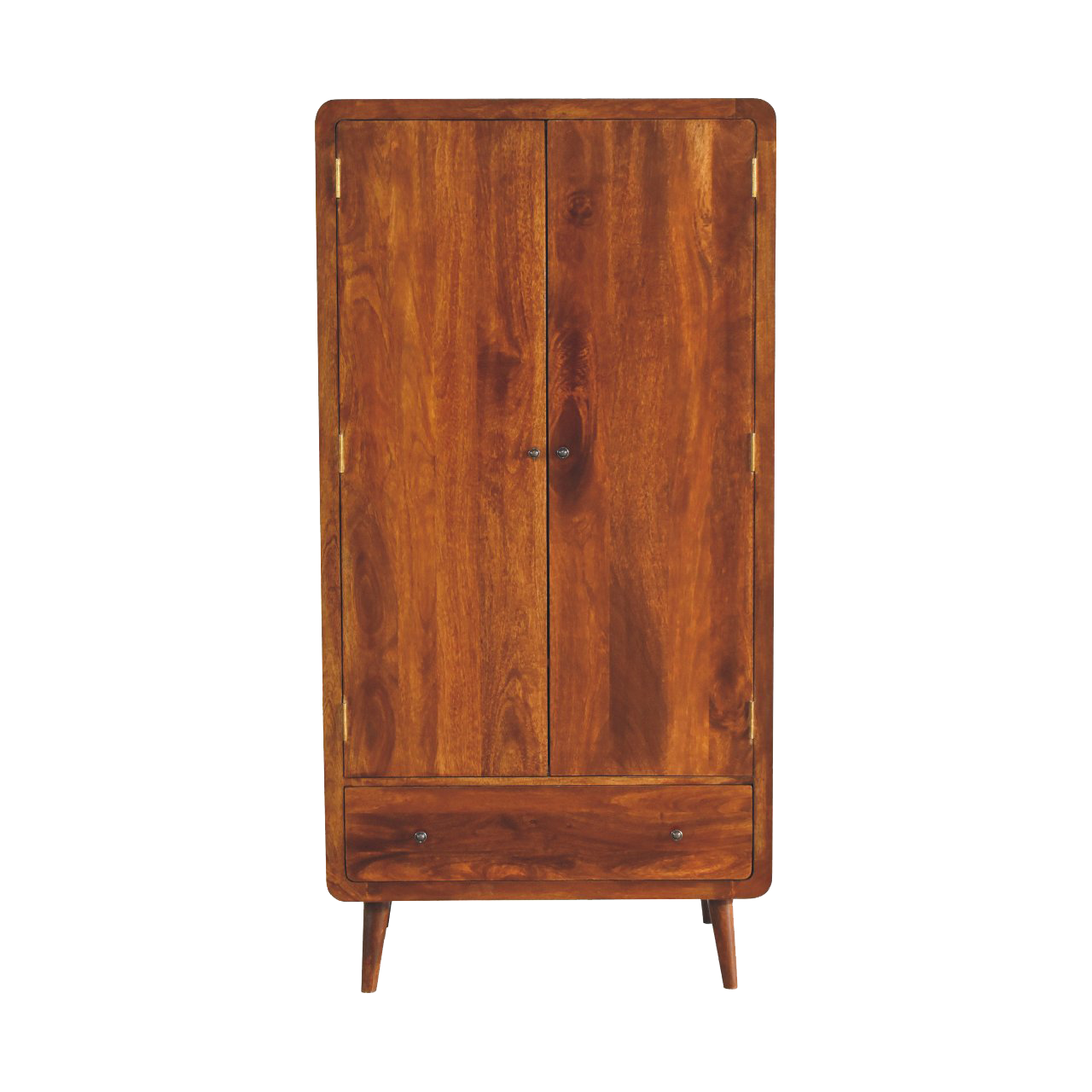 Curved Chestnut Wardrobe