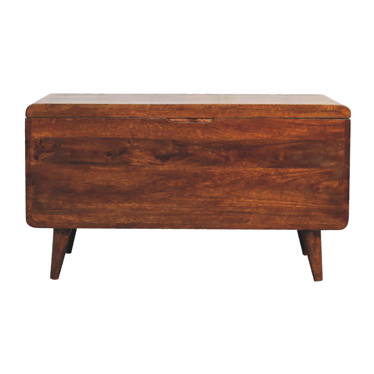 Curved Chestnut Blanket Box