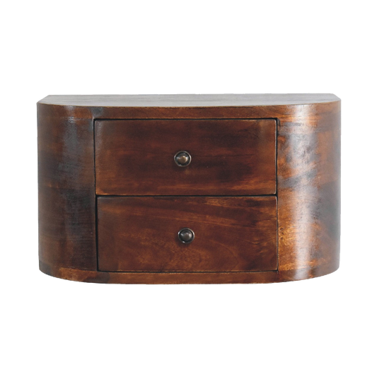 Lunar 2 Drawer Floating Bedside