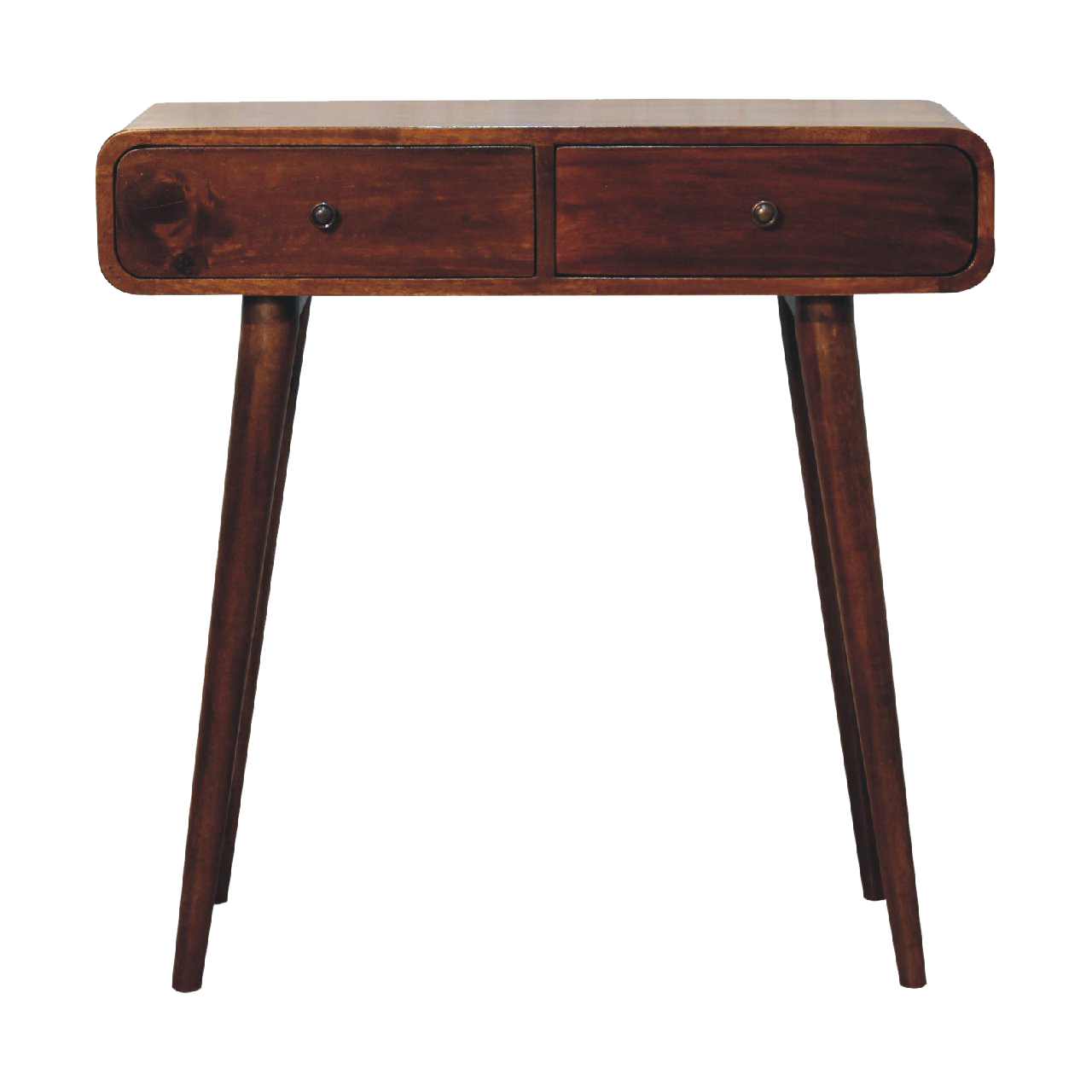 Chestnut Curved Hallway Table