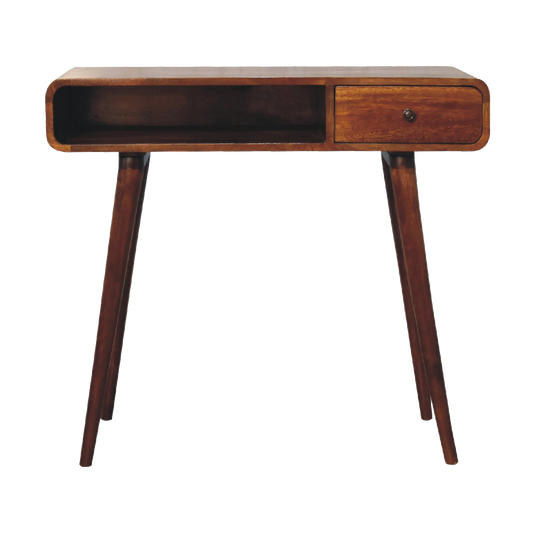 Curved Chestnut Writing Desk