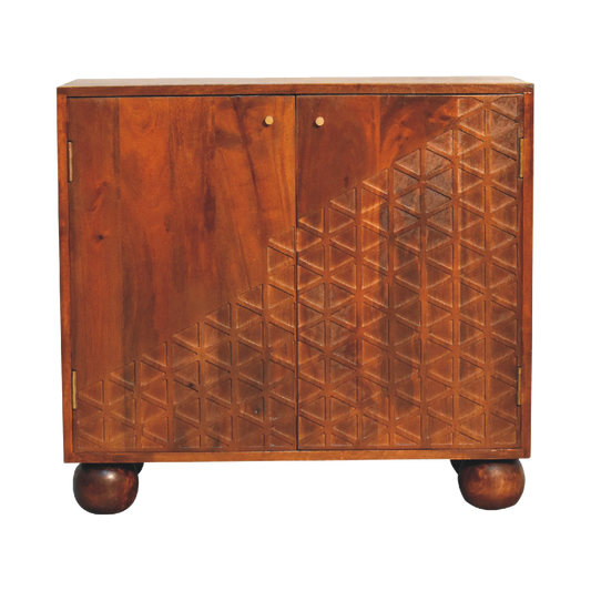 Chestnut Dice Cabinet