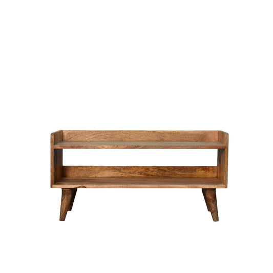 Oak-Style Nordic Storage Bench