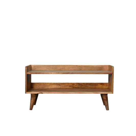 Oak-Style Nordic Storage Bench