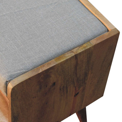Oak-Style Nordic Storage Bench With Mud Linen