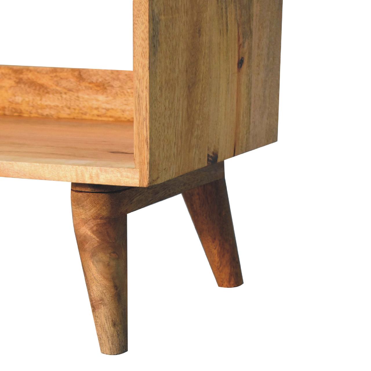 Oak-Style Nordic Storage Bench With Mud Linen