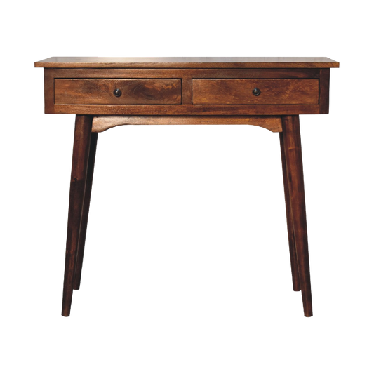 Chestnut Hallway 2 Drawer Console Table