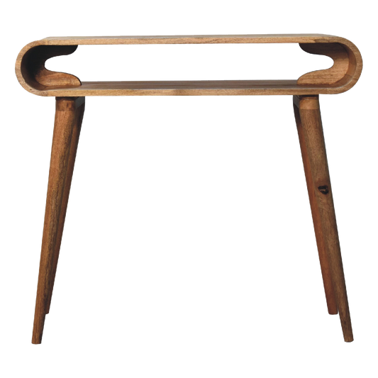 Amaya Oak-ish Nordic Style Console Table