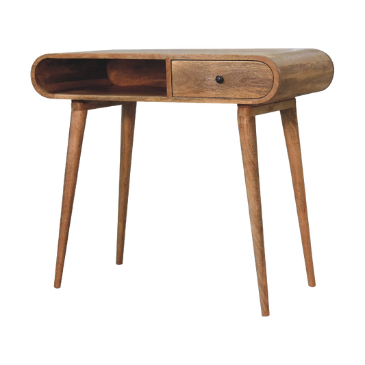 Curved Chestnut Writing Desk