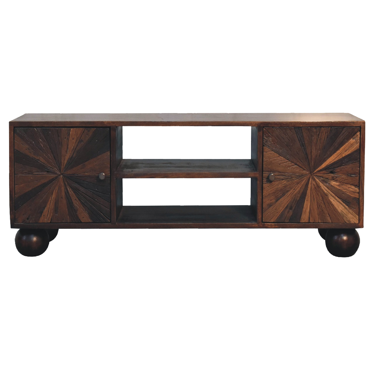 Sunrise Ball Walnut TV Unit