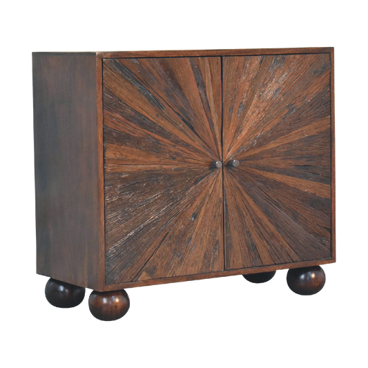 Sunrise Ball Walnut Cabinet