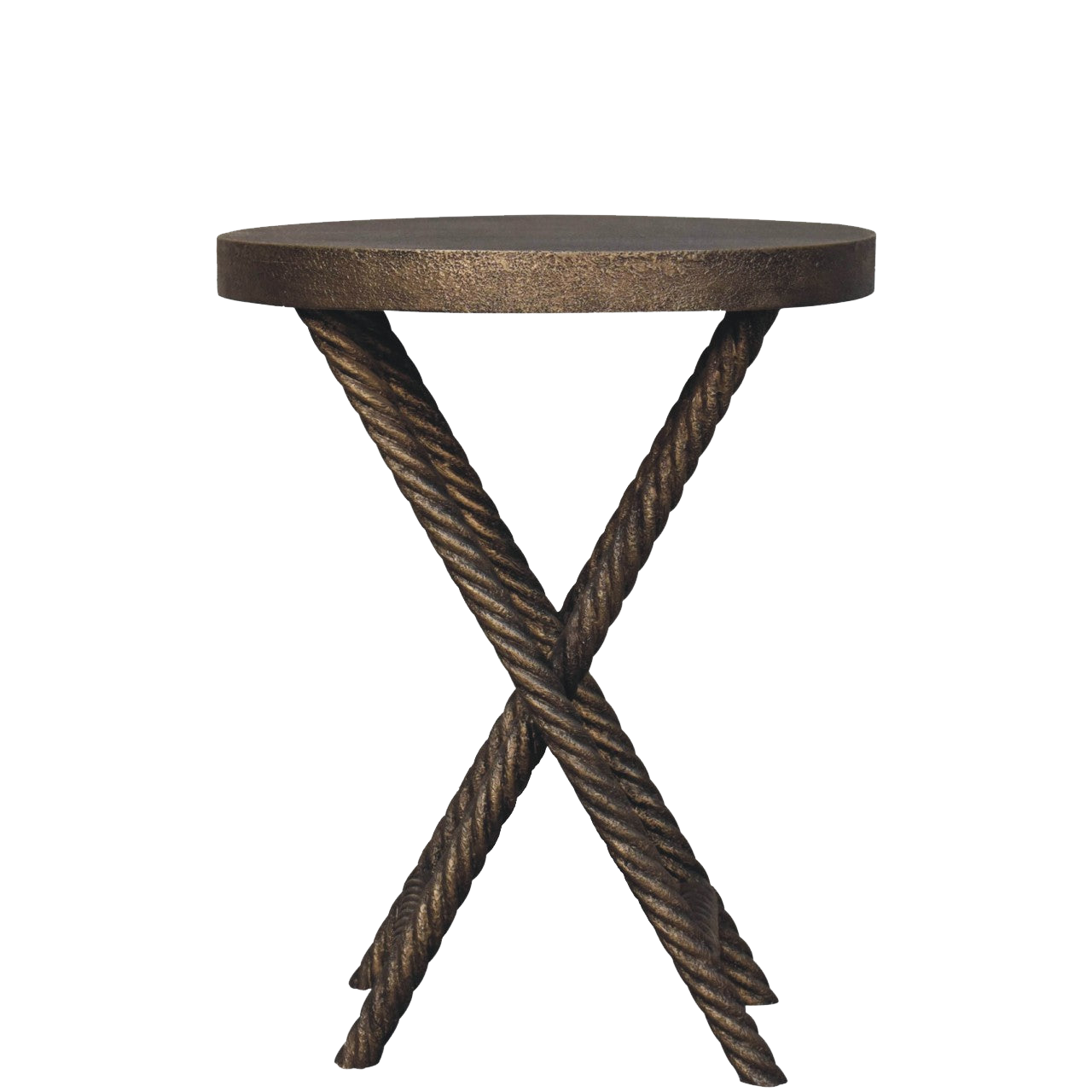 Metallic Rope Side Table