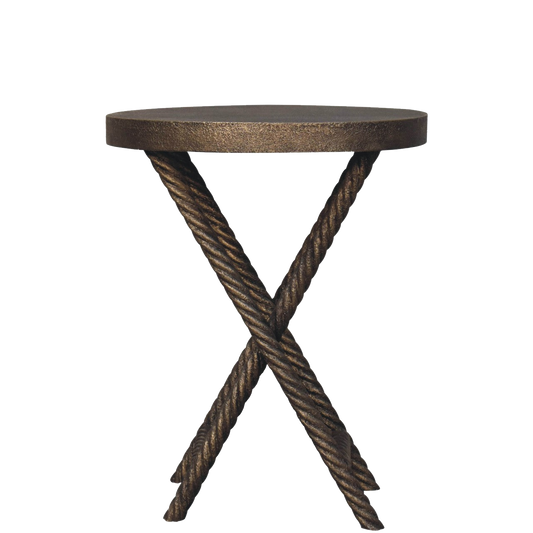 Metallic Rope Side Table
