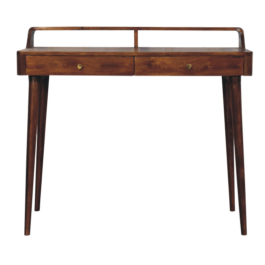 Elevated Chestnut Console Table