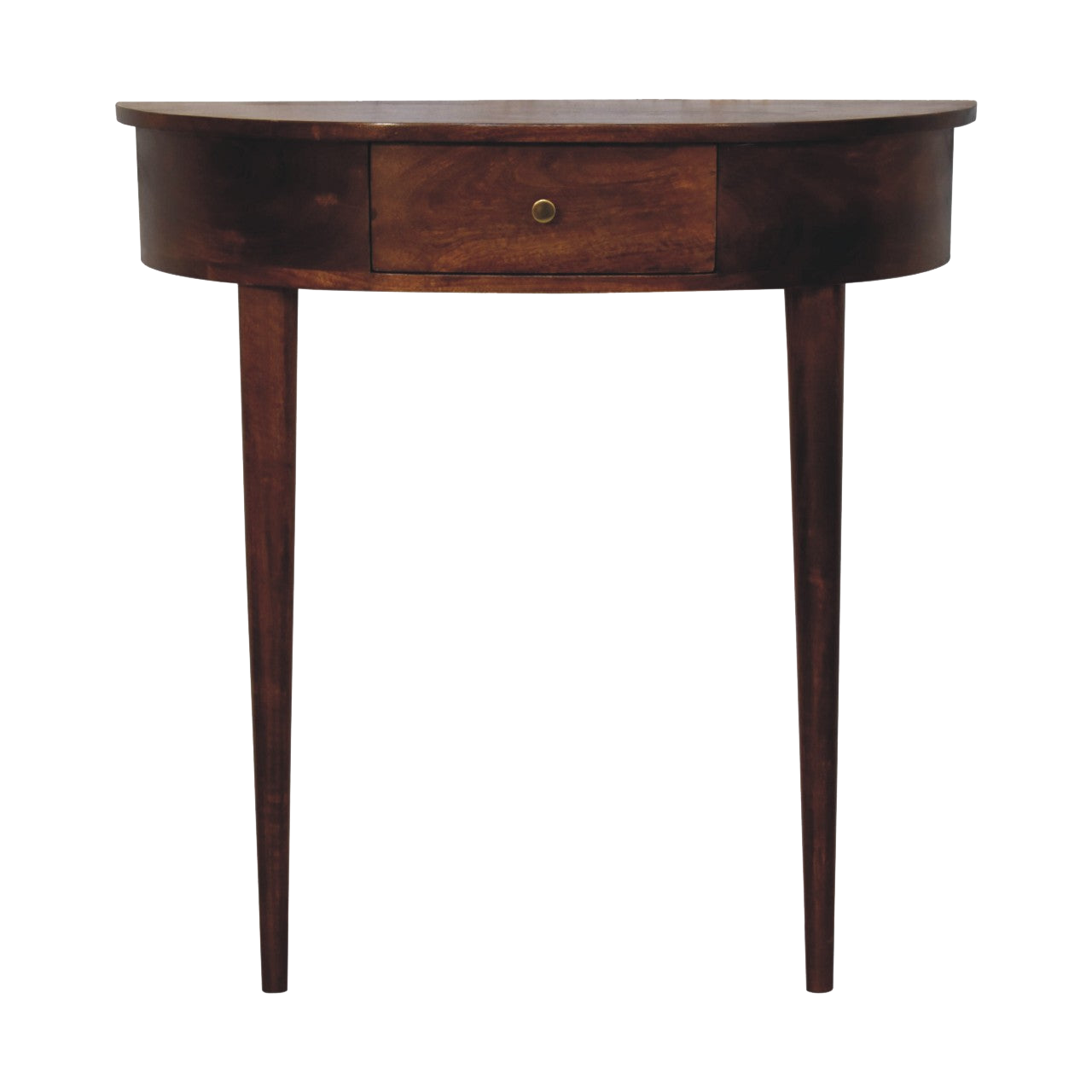 Backless Mounted Chestnut Console