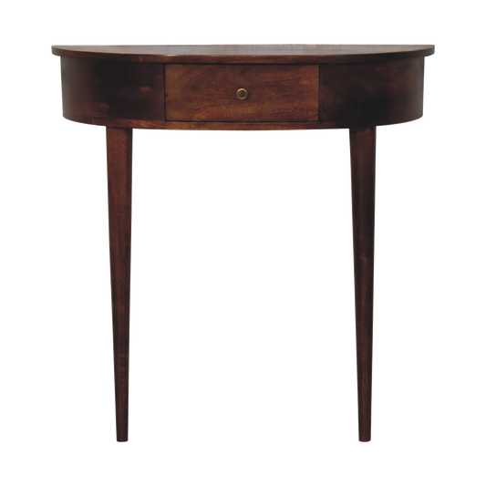 Backless Mounted Chestnut Console