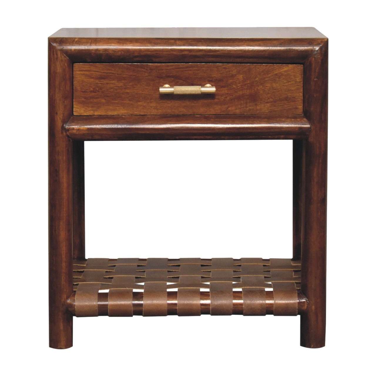Chestnut T-Bar Bedside