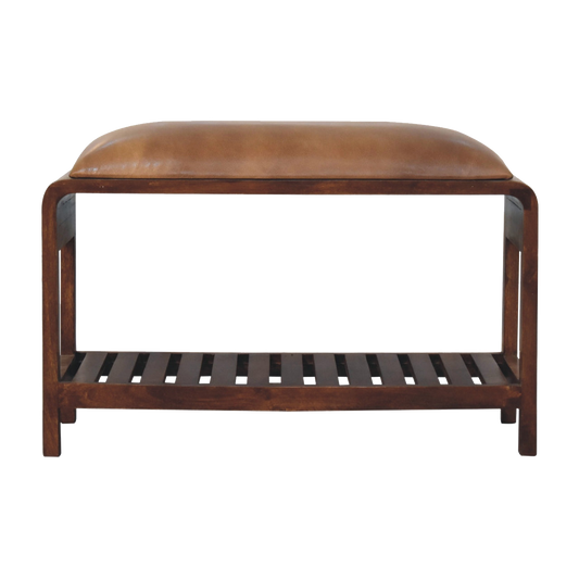 Buffalo Slatted Square Bench