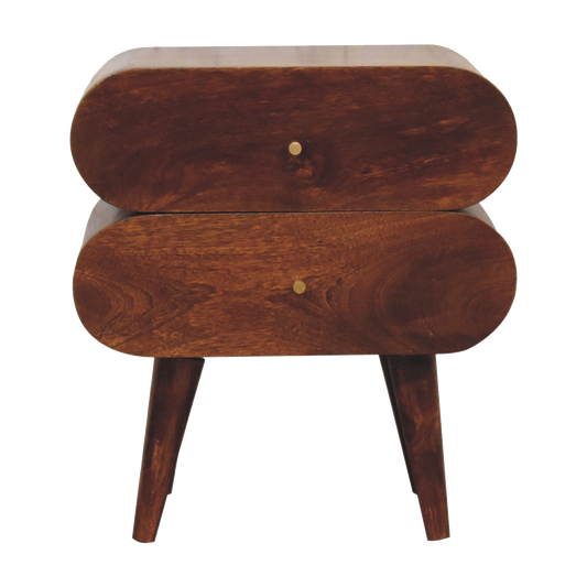 Bubble Chestnut Bedside