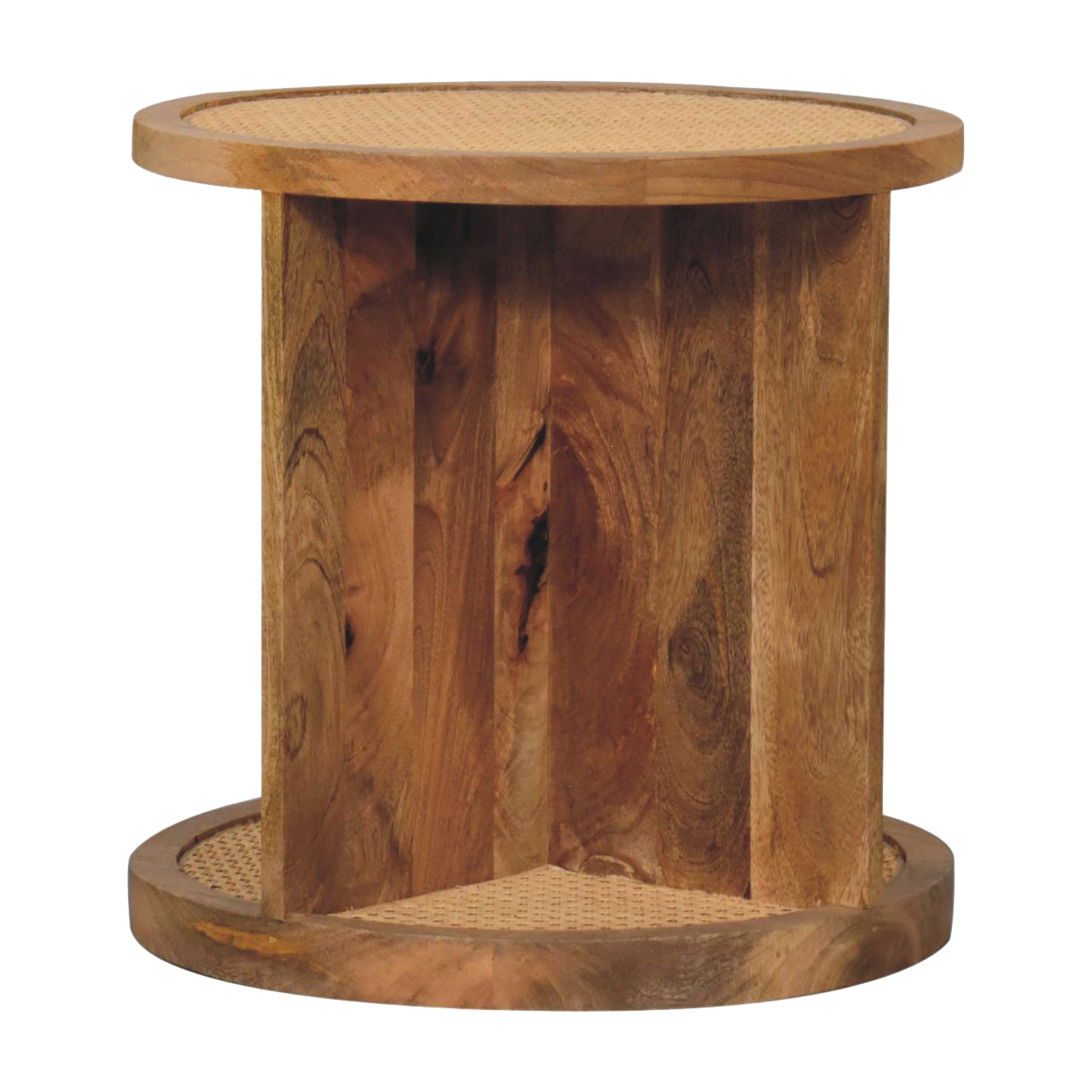 Close-knit Corner End Table