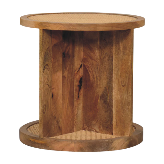 Close-knit Corner End Table