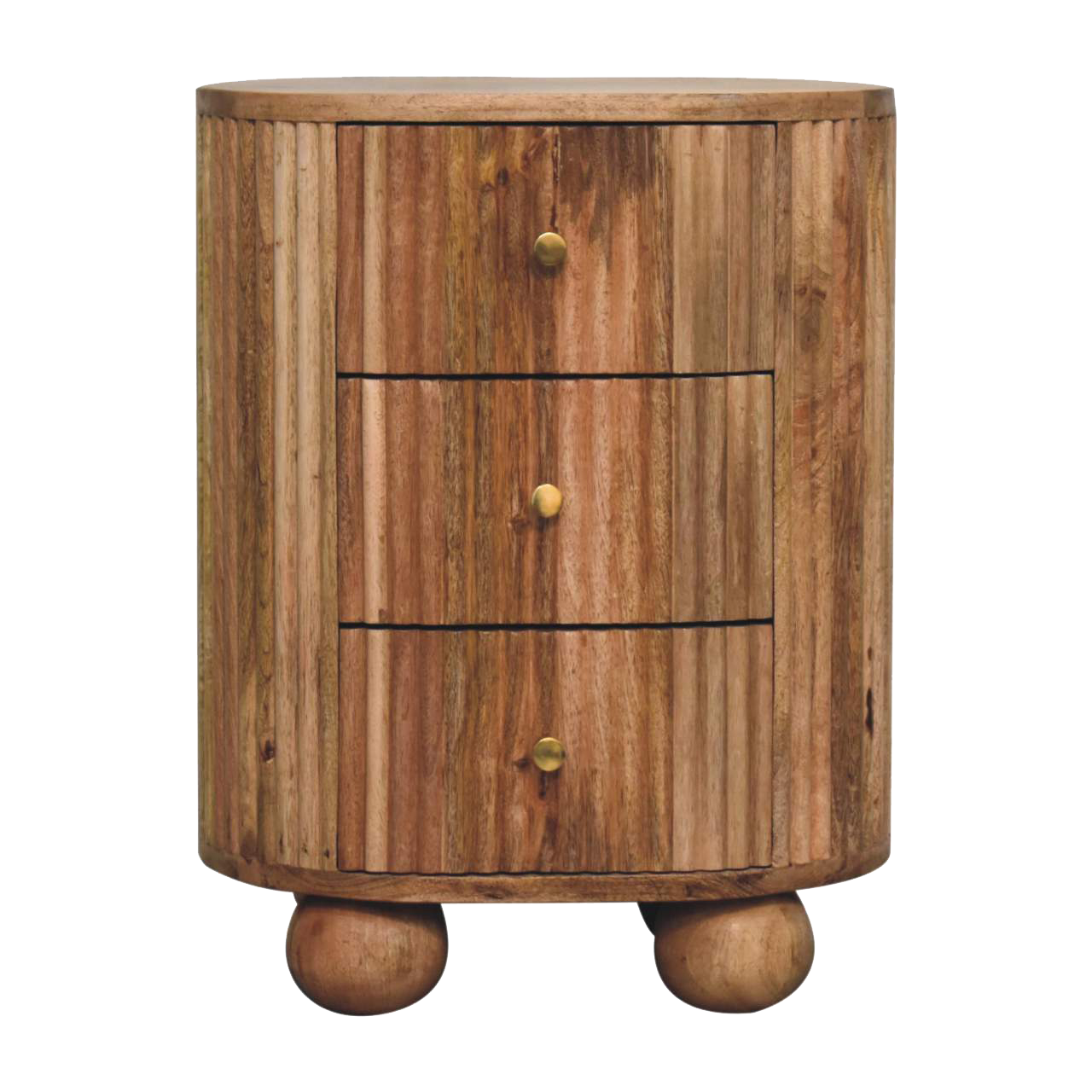 Soba Ball 3 Drawer Bedside