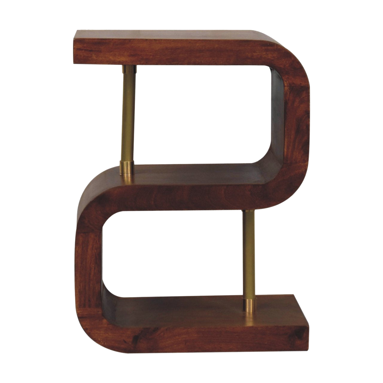 S-curve Brass Bedside